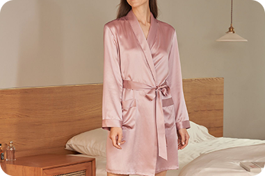 Silk Robe & Pajamas